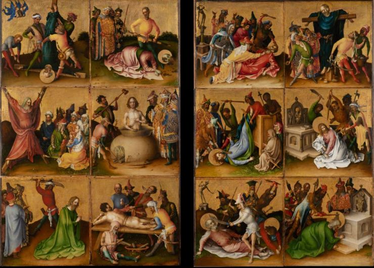 Stefan Lochner, Die Apostelmartyrien, nach 1435, Städel Museum (CC BY-SA 4.0 Städel Museum, Frankfurt am Main, https://creativecommons.org/licenses/by-sa/4.0/deed.de)